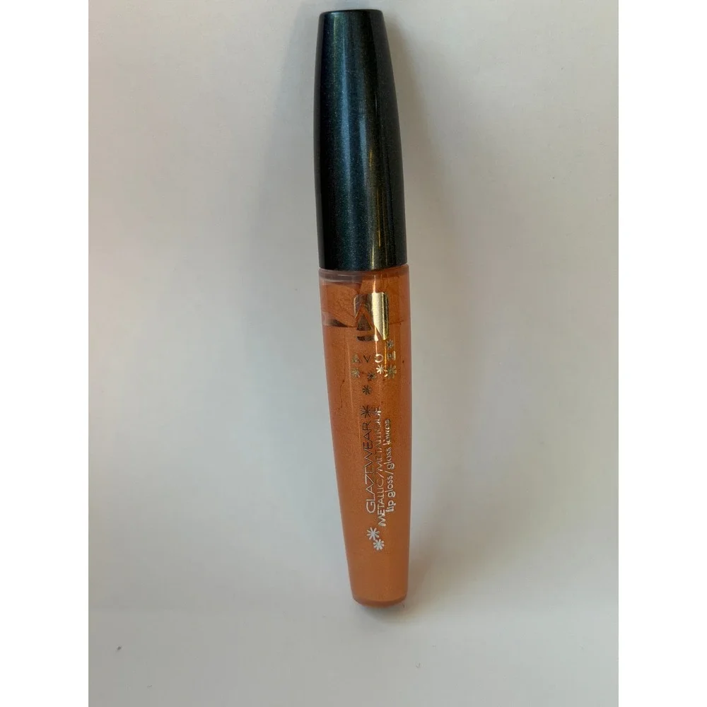 Avon Lip Gloss lot of 3 - Shine Attract Shine Glazewear Metallic Pink Peach